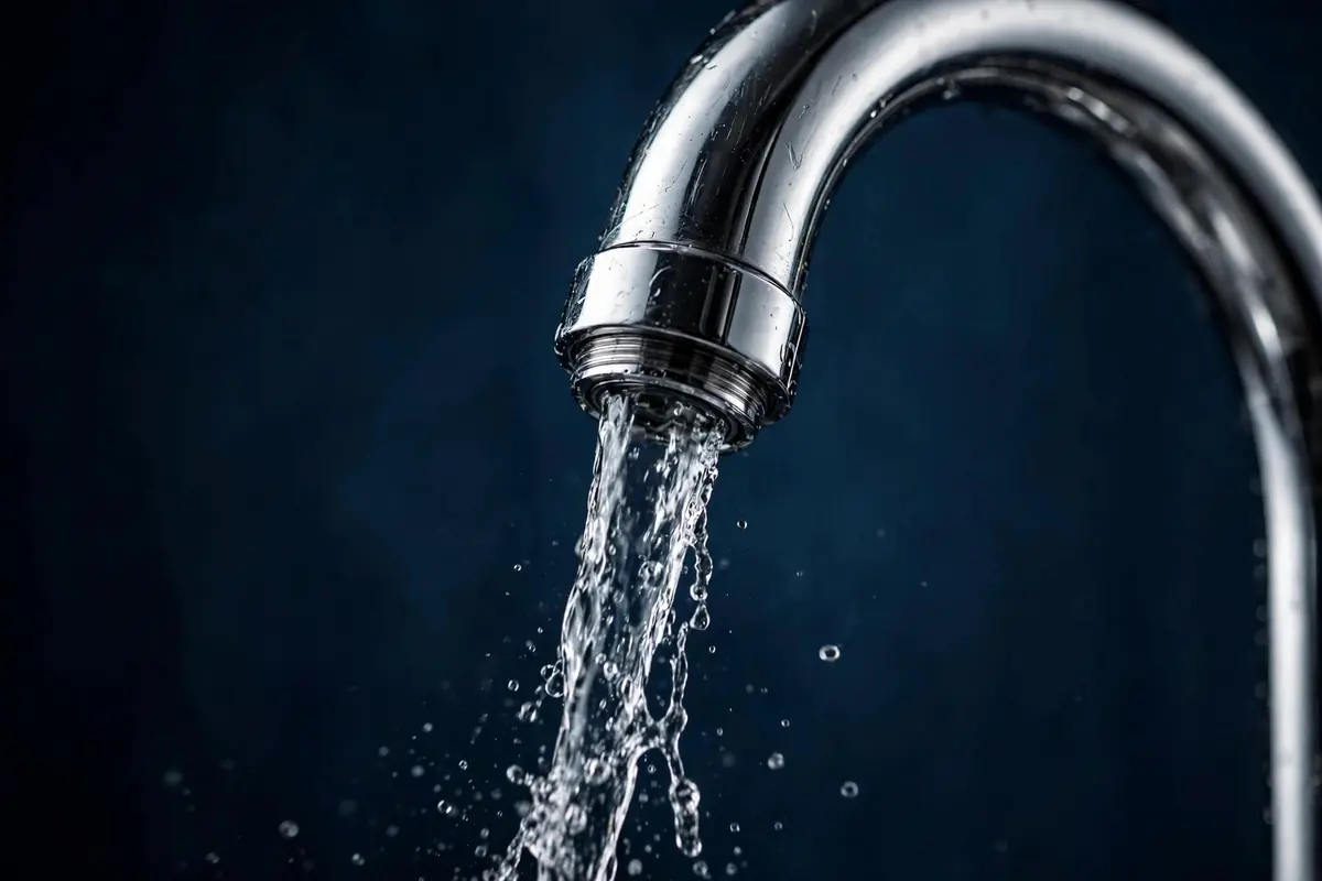 Modern kitchen faucet in a Gainesville home